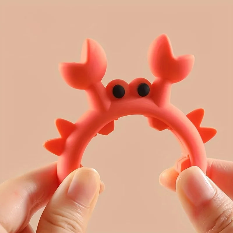 Crab-Shaped Silicone Spatula Holder - Anti-Scald Kitchen Utensil Rest, Essential Cooking Accessory