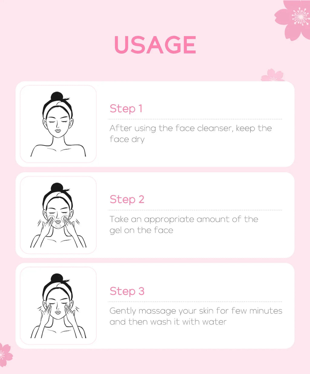 Sakura Face Deep Cleaning Exfoliating Gel Skin Care Whitening Moisturizer Repair Facial Scrub Skin Care 60g