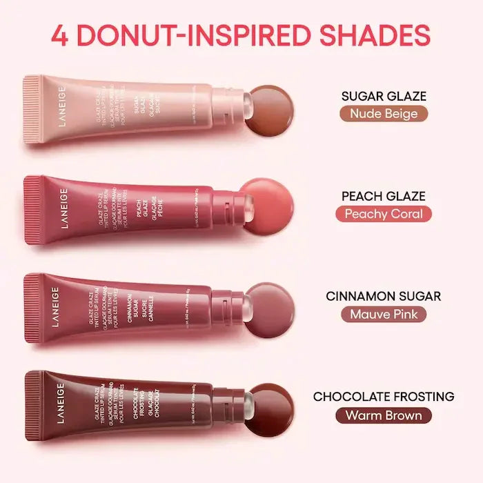 Glaze Craze Tinted Polypeptide Lip Serum Balm Original Lip Glaze Moisturizing Care Lipstick Colorful Lips Gloss Makeup Beauty
