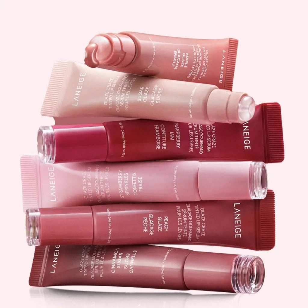Glaze Craze Tinted Polypeptide Lip Serum Balm Original Lip Glaze Moisturizing Care Lipstick Colorful Lips Gloss Makeup Beauty