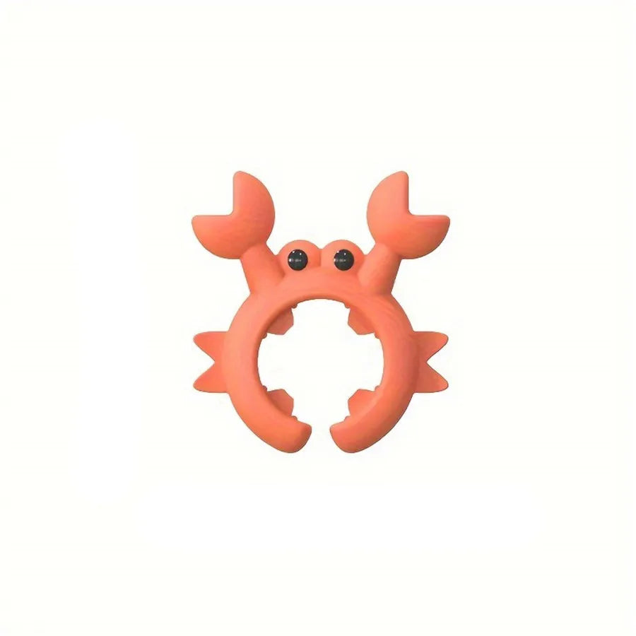 Crab-Shaped Silicone Spatula Holder - Anti-Scald Kitchen Utensil Rest, Essential Cooking Accessory