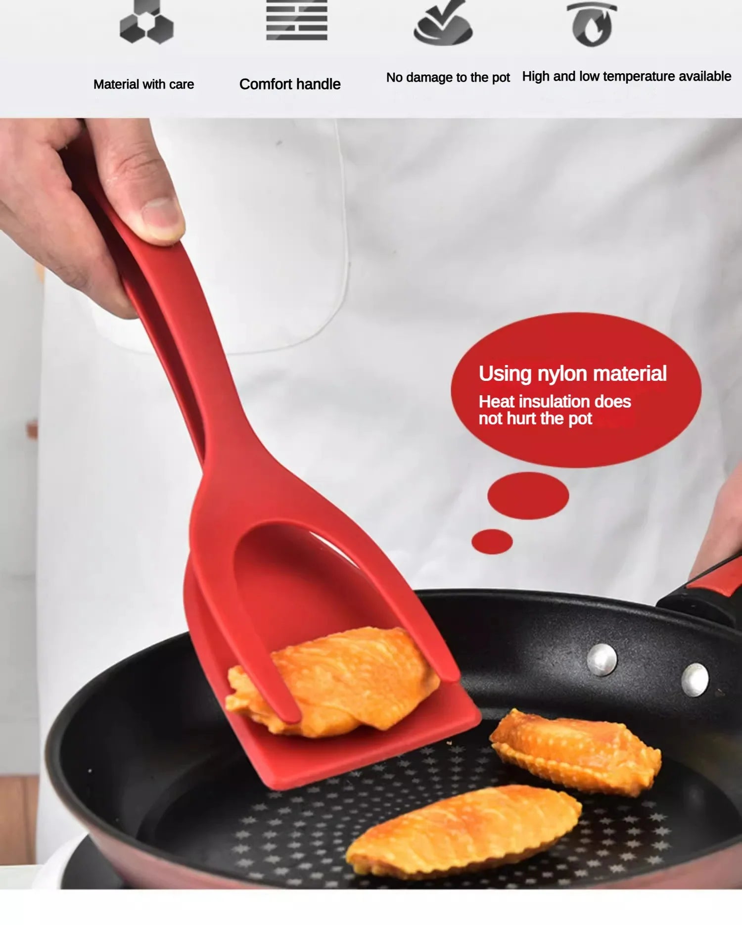 Steak Spatula Clip Two-in-One