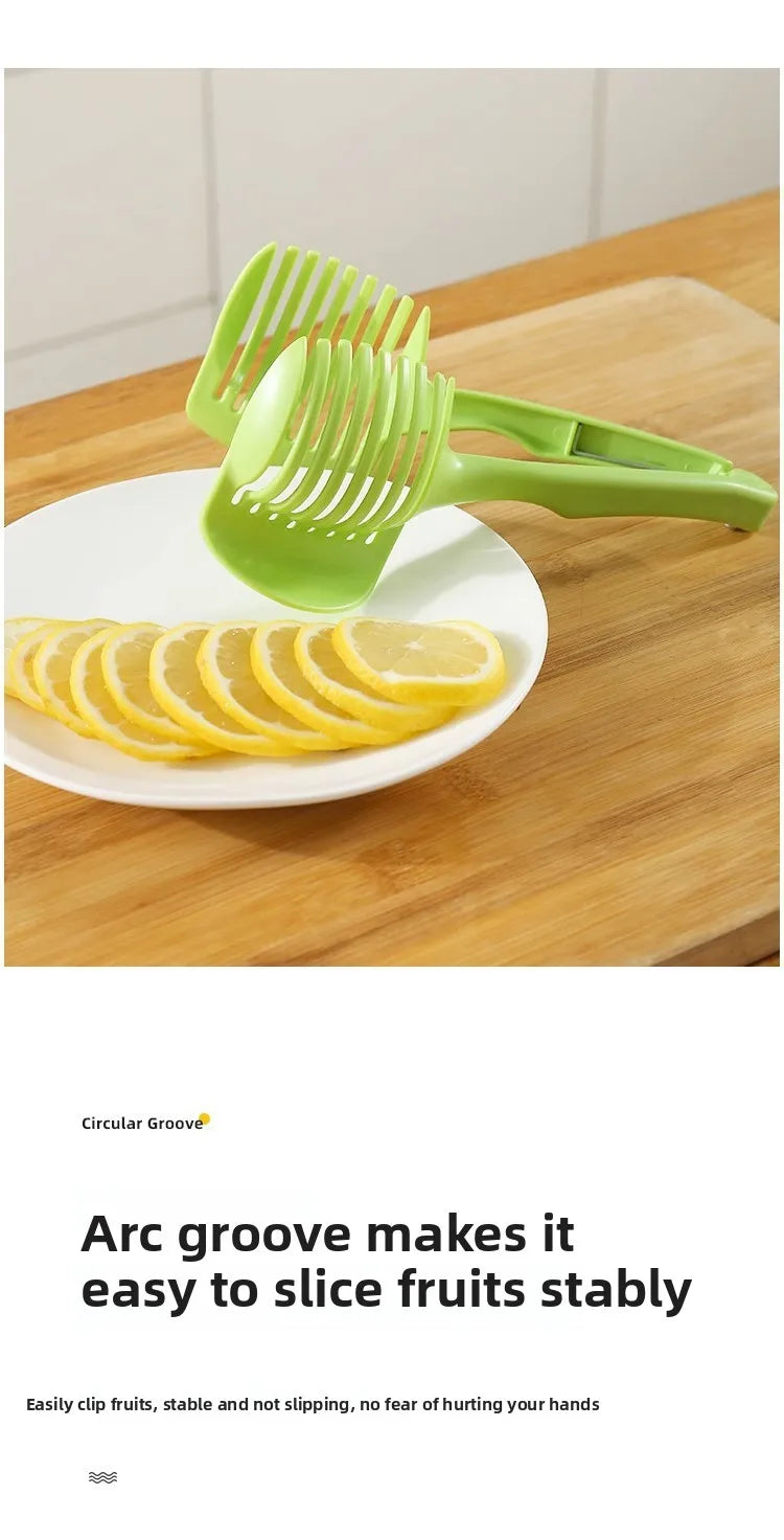 Kitchen Plastic Multifunctional Handheld Fruit Slicer Tomato Potato Lemon Vegetable Slicer Household Kitchenware Accessories