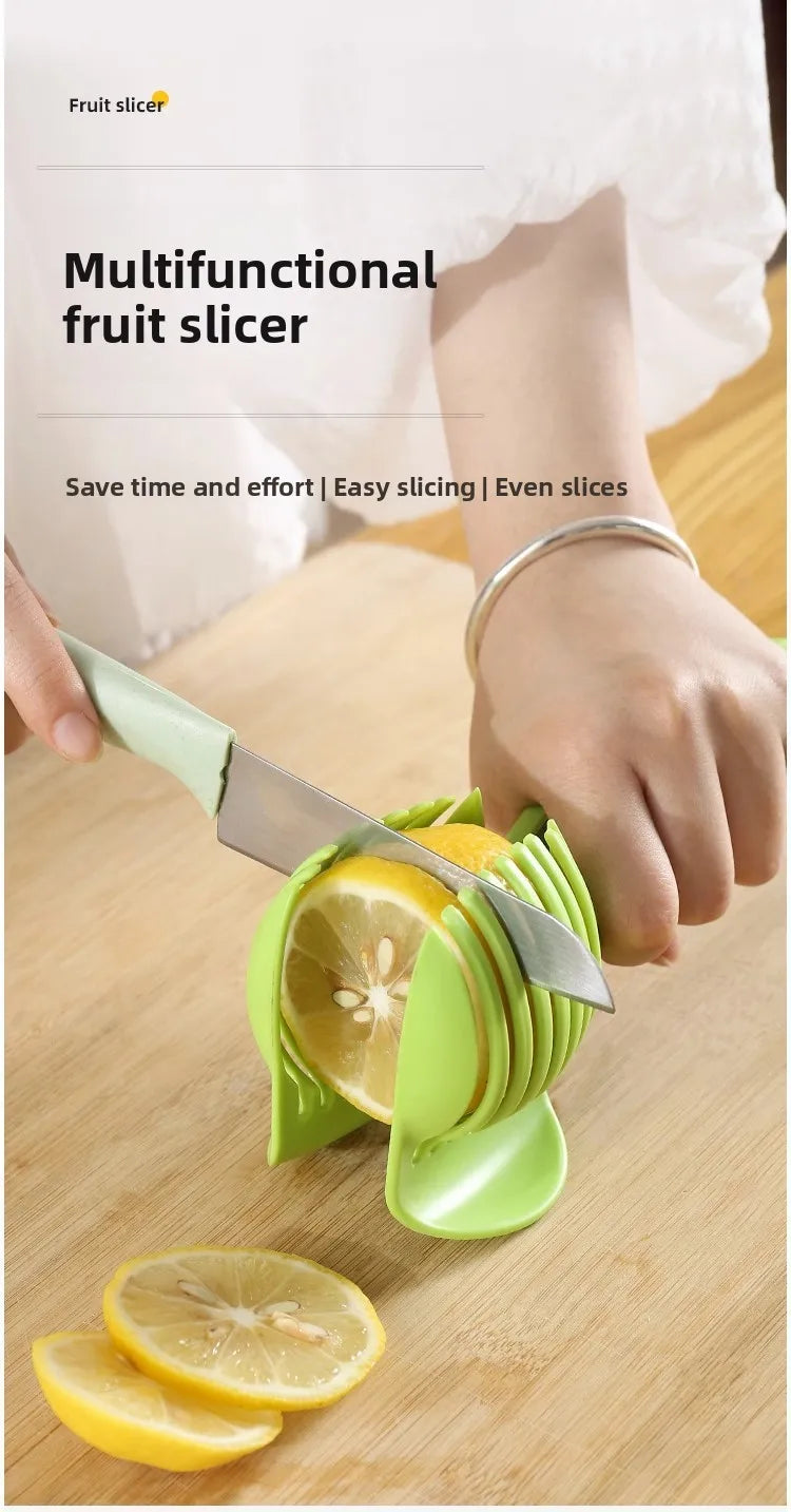 Kitchen Plastic Multifunctional Handheld Fruit Slicer Tomato Potato Lemon Vegetable Slicer Household Kitchenware Accessories