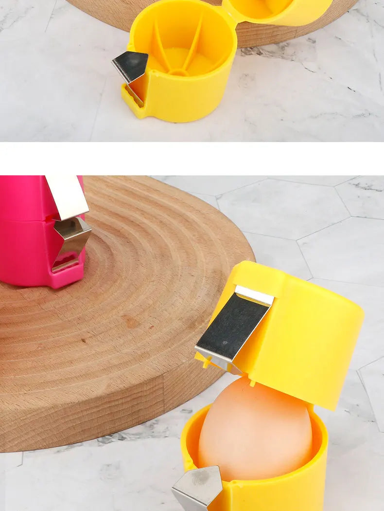 1/3pcs Egg Shell Opener Plastic Steel Kitchen Baking Tool Egg Peeler Household Handheld Egg Separator Tool For Raw Eggs