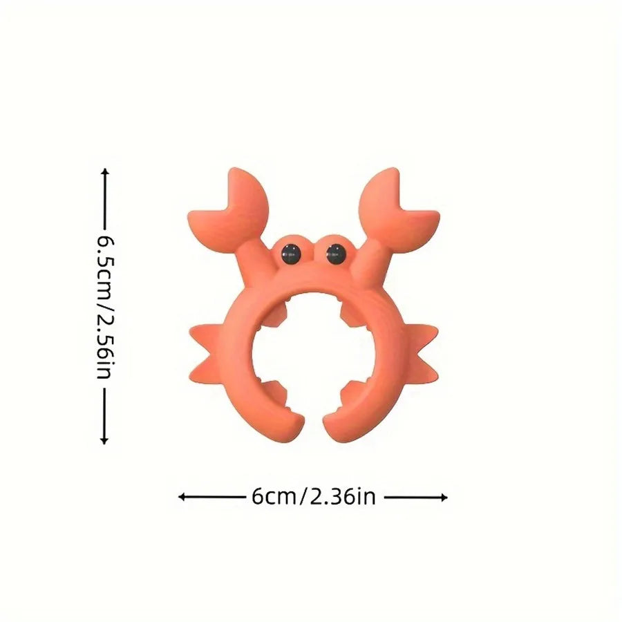Crab-Shaped Silicone Spatula Holder - Anti-Scald Kitchen Utensil Rest, Essential Cooking Accessory