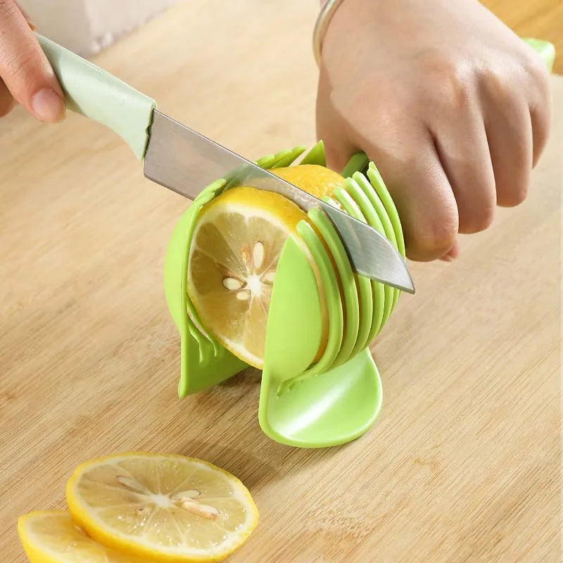 Kitchen Plastic Multifunctional Handheld Fruit Slicer Tomato Potato Lemon Vegetable Slicer Household Kitchenware Accessories