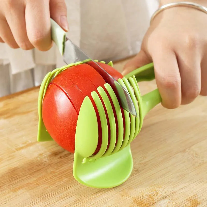 Kitchen Plastic Multifunctional Handheld Fruit Slicer Tomato Potato Lemon Vegetable Slicer Household Kitchenware Accessories