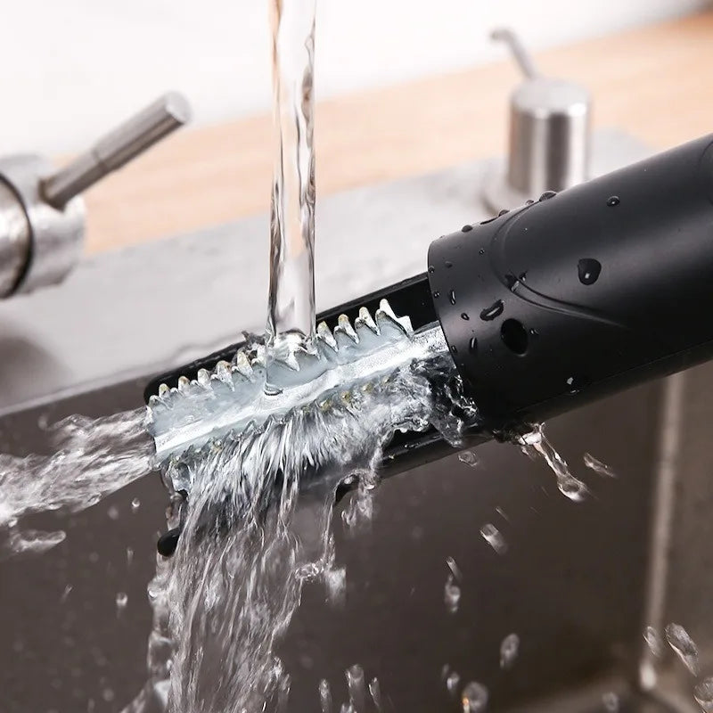 Household Electric Handheld Charging Automatic Stainless Steel Knife Head Fish Scale Removal Tool