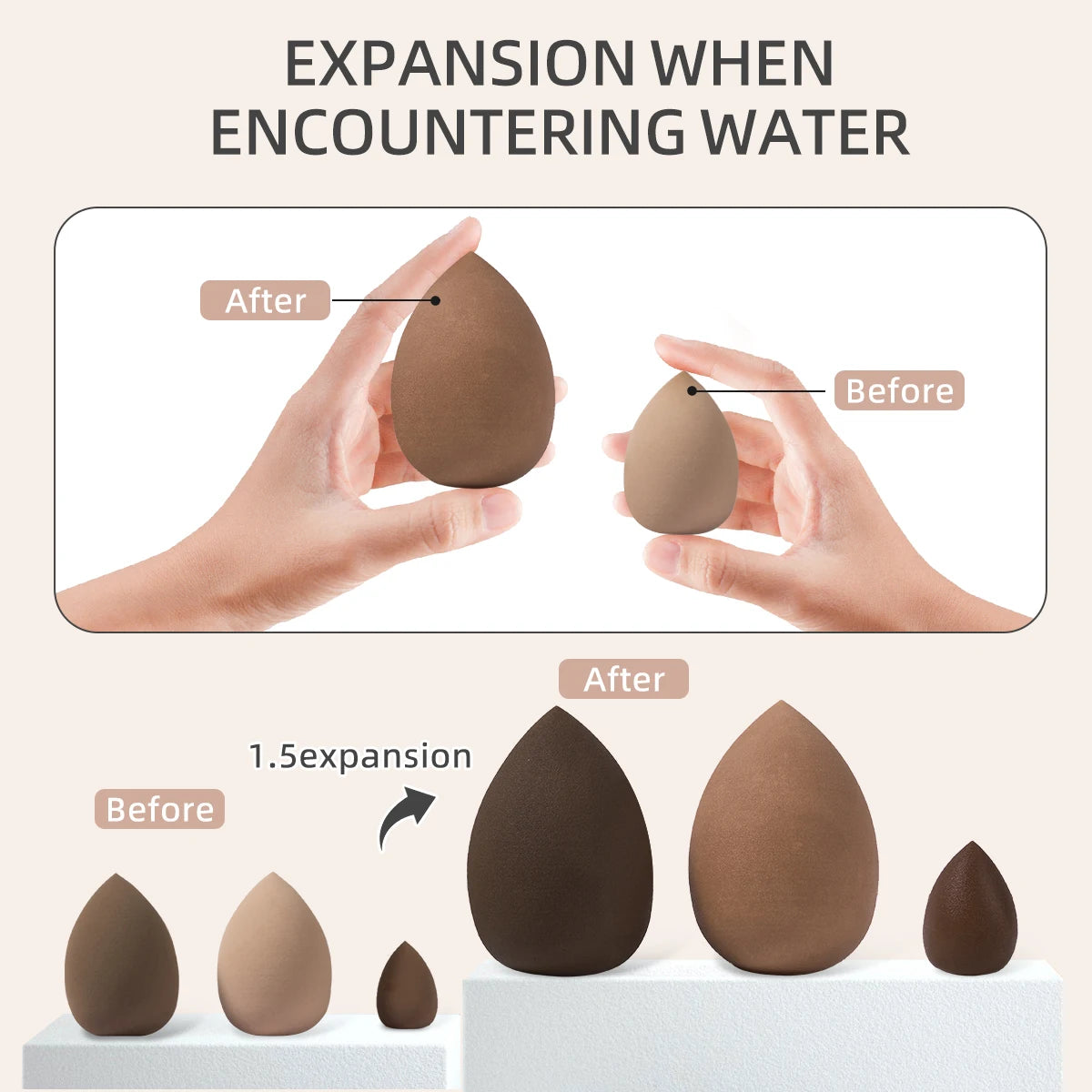 20/40pcs Makeup Brush And Sponge Set Professional Makeup Brush Set Triangle Powder Puff Clean Powder Puff Makeup Tool Set