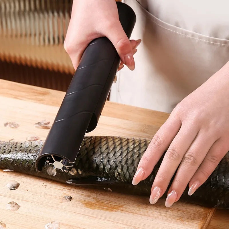 Household Electric Handheld Charging Automatic Stainless Steel Knife Head Fish Scale Removal Tool